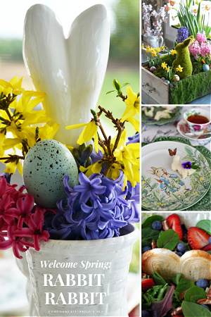 Welcome Spring Rabbit Rabbitwidget – Home is Where the Boat Is